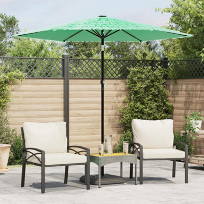 Walplus Garden Parasol With Steel Pole Green 223X223X213 Cm - image 1