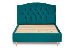 Divan Base Direct Enigma Classic Chesterfield Fabric Bed Base Only 4Ft Small Double- Verlour Deep Teal - thumbnail 3