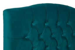Divan Base Direct Enigma Classic Chesterfield Fabric Bed Base Only 4Ft Small Double- Verlour Deep Teal - thumbnail 5