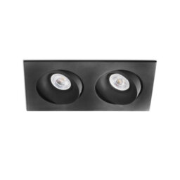Luminosa Lighting Luminosa Arg Tiltable Black Recessed Downlight 2X Gu10 - thumbnail 1