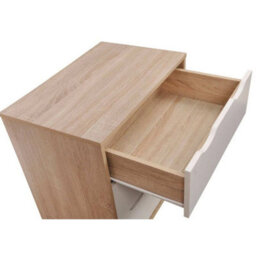 3 Drawer Chest Of Drawers Oak And White - thumbnail 5