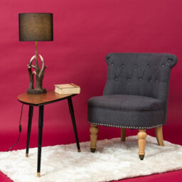 Valuelights Intertwined Caribou Antler Design Table Lamp Rustic Finish With Black Shade - thumbnail 4