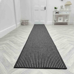 Pinstripe Indoor/outdoor Hallway Runner Rug - Durable, Reversible & Hardwearing Carpet For Home Or Garden - thumbnail 6
