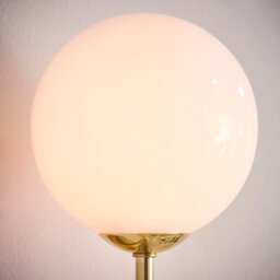 Anson Lighting Consort Brushed Gold And Opal Glass 1 Light Wall Light - thumbnail 4