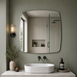 Showerdrape Harrow Squircle Soft Square Bevelled Edge Mirror 60X60Cm - thumbnail 1