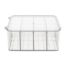 Living And Home Transparent 16-Compartment Underwear Drawer Organizer, 28.7Cm W X 23.7Cm D X 10.5Cm H - thumbnail 3