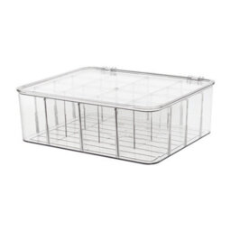 Living And Home Transparent 16-Compartment Underwear Drawer Organizer, 28.7Cm W X 23.7Cm D X 10.5Cm H - thumbnail 2