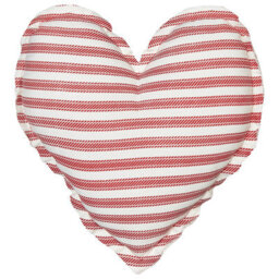 Beliani Set Of 2 Decorative Cushions Rubia Cotton 45 X 45 Cm Red Striped - thumbnail 4