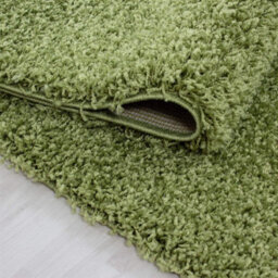 Wadan 80X150Cm Green Shaggy Rug - Rectangular Soft Touch Thick Pile Modern Area Rug - Rugs For Living & Bedroom Non Shedding - thumbnail 3