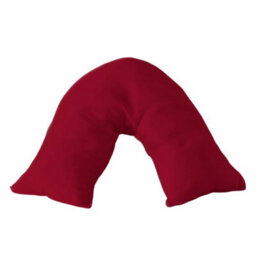 Microfibre Soft Touch V Shape Plain Dyed Pillowcase Red - thumbnail 2
