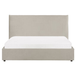 Beliani Ottoman Bed Velvet Lavaur 160 X 200 Cm (Eu King Size) Taupe - thumbnail 7