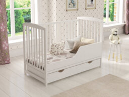 Love For Sleep Jacob Cot Bed 120X60Cm With Drawer & Microfiber Quilted Mattress - thumbnail 3