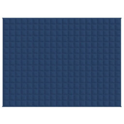 Vidaxl Weighted Blanket Blue 150X200 Cm 7 Kg Fabric Weighted Blankets - thumbnail 3