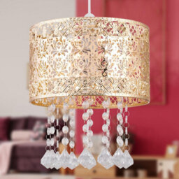 First Choice Lighting Gold Cut Out Jewelled Easy Fit Light Shade - thumbnail 3