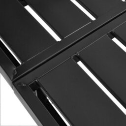 Thehotsale Single Black Guest Folding Metal Bed Frame, 89Cm(W) X 194Cm(D) X 80.6Cm(H) - thumbnail 7