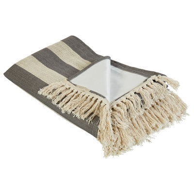Beliani Picnic Blanket Mouza 200 X 200 Cm Beige - image 1