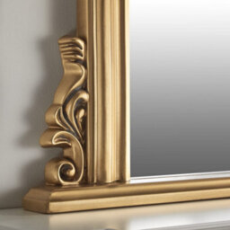 The Online Mirror Shop Overmantle Mirror Richmond Arched Shape With Antique Gold Frame-H 91Cm X W 122Cmx D 5Cm For Hanging In The Living Room Or Bedroom - thumbnail 3