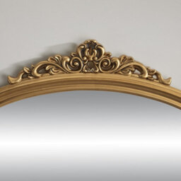 The Online Mirror Shop Overmantle Mirror Richmond Arched Shape With Antique Gold Frame-H 91Cm X W 122Cmx D 5Cm For Hanging In The Living Room Or Bedroom - thumbnail 4