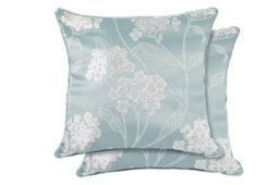 English Garden Cushion Cover In Duck Egg - thumbnail 1