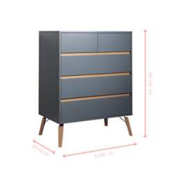 Nöa & Nani Noa & Nani Chest Of Drawers 3+2 Drawer In Silk Grey Otto - thumbnail 6