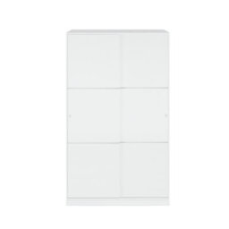 Direct Furniture Suppliers Ltd Top White 2 Door Large Modern Sliding Bedroom Wardrobe - H: 200Cm X W: 120Cm X D: 50Cm - thumbnail 3