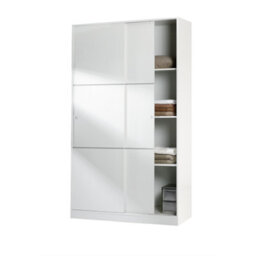 Direct Furniture Suppliers Ltd Top White 2 Door Large Modern Sliding Bedroom Wardrobe - H: 200Cm X W: 120Cm X D: 50Cm - thumbnail 4