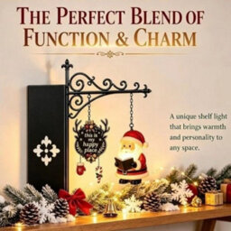 Library Lantern-Decorative Bookshelf Lighting Christmas Hanging Shelf Lamp Decor - thumbnail 5
