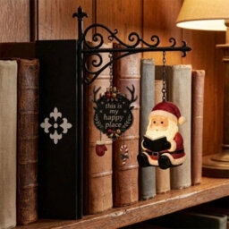 Library Lantern-Decorative Bookshelf Lighting Christmas Hanging Shelf Lamp Decor - thumbnail 3