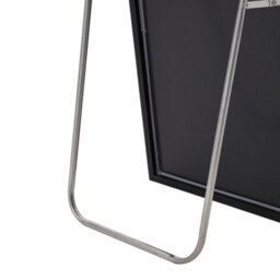 Thehotsale Elegant Black Aluminum Alloy Frame Glass Full-Length Mirror Wall-Mounted Floor-Standing Dual-Use 40Cm W X 150Cm H - thumbnail 8