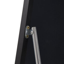 Thehotsale Elegant Black Aluminum Alloy Frame Glass Full-Length Mirror Wall-Mounted Floor-Standing Dual-Use 40Cm W X 150Cm H - thumbnail 7