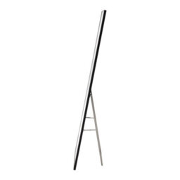 Thehotsale Elegant Black Aluminum Alloy Frame Glass Full-Length Mirror Wall-Mounted Floor-Standing Dual-Use 40Cm W X 150Cm H - thumbnail 6