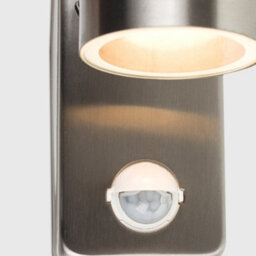 Valuelights Barrow Stainless Steel Outdoor Garden Wall Down Light With Pir Motion Sensor - Ip44 Rated With Led Bulb - thumbnail 3