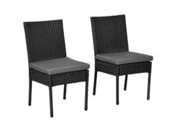 Chilli Seating Set Of Two Armless Rattan Garden Chairs - thumbnail 2