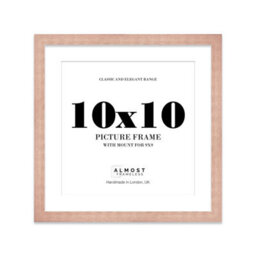 "10X10"" Bronze Picture Frame - 10X10"" Square Frame With 9X9"" Mount For 10X10""/9X9"" Pictures Art Deco Style Room Decor, 1 Pack"