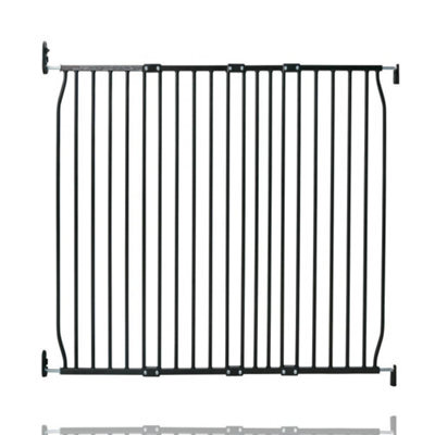 Safetots Screw Fit Metal Baby Gate, Black, 120Cm - 130Cm - image 1