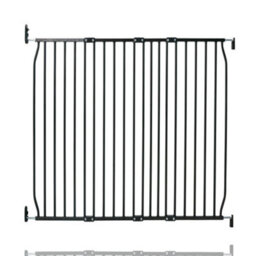 Safetots Screw Fit Metal Baby Gate, Black, 120Cm - 130Cm - thumbnail 1