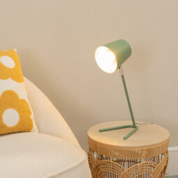 Valuelights Lark Sage Green Metal Task Reading Compact Desk Table Lamp With Led Bulb