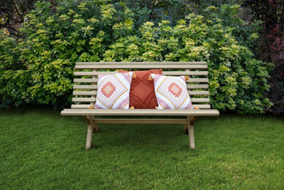 Forest Garden Kuba Wooden Garden Furniture Bench 1.5M - image 1