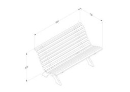 Forest Garden Kuba Wooden Garden Furniture Bench 1.5M - thumbnail 6