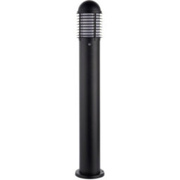 Outdoor Pathway Bollard Post Light - 60W E27 Gls - 1000mm Height - Matt Black - thumbnail 3