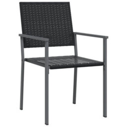 Berkfield 7 Piece Garden Dining Set Poly Rattan And Steel - thumbnail 5