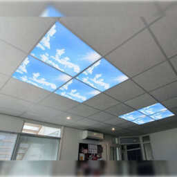 Long Life Lamps Company 40W Blue Sky Led Ceiling Panel Light 600 X 600 Cloud Sun Scene - thumbnail 9
