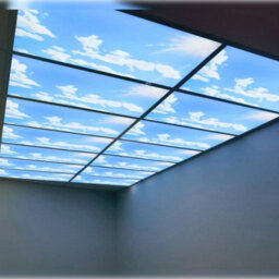 Long Life Lamps Company 40W Blue Sky Led Ceiling Panel Light 600 X 600 Cloud Sun Scene - thumbnail 7