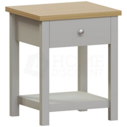 Lassic Vida Designs Arlington Grey 1 Drawer Side Table Coffee End Bedside Cabinet Nightstand - thumbnail 7