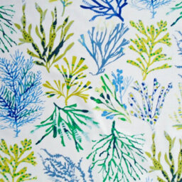 Just So Home Buttoned Effect Seat Pad Cushion Garden Kitchen (Seaweed Ocean) - thumbnail 2