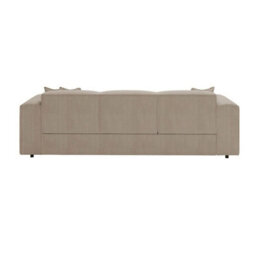 Modern Santos Sofa With Bed Function Stylish Upholstery And Comfortable Seating Perfect For Living Room Beige - thumbnail 4
