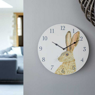 Smart Garden Marco Paul 12'' Battery Operated Round Clock - Hare - image 1