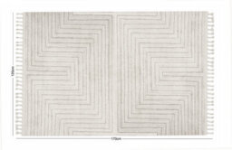 Esselle Home Arctic Maze Natural / Grey 120 X 170Cm Rug - thumbnail 5