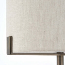 Anson Lighting Hatton Brushed Bronze With Natural Linen Shade Classic Style 1 Light Table Light - thumbnail 5
