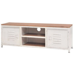 Berkfield Industrial Tv Cabinet 120X30X40 Cm White - thumbnail 1